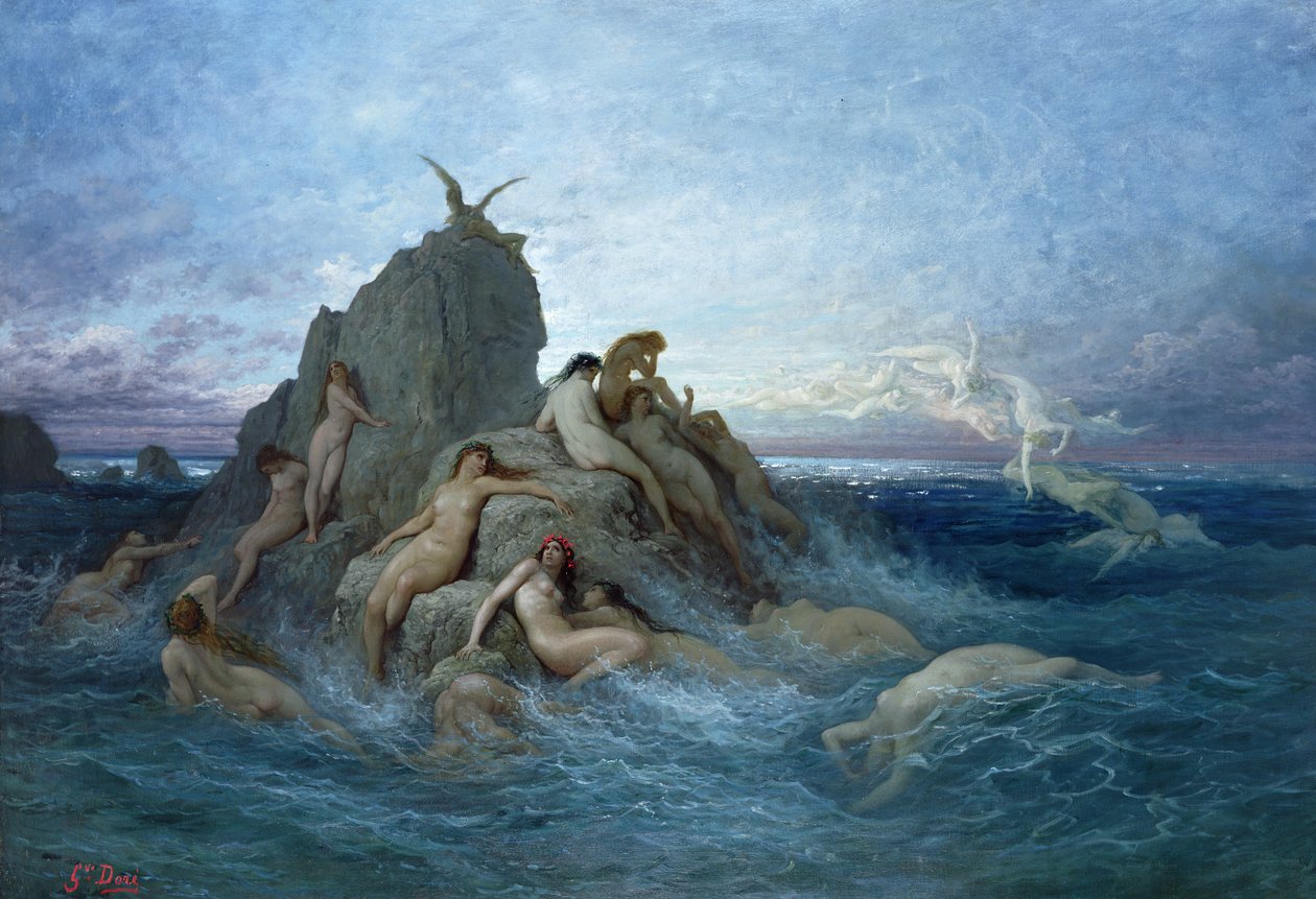 Las Oceánides de Gustave Dore