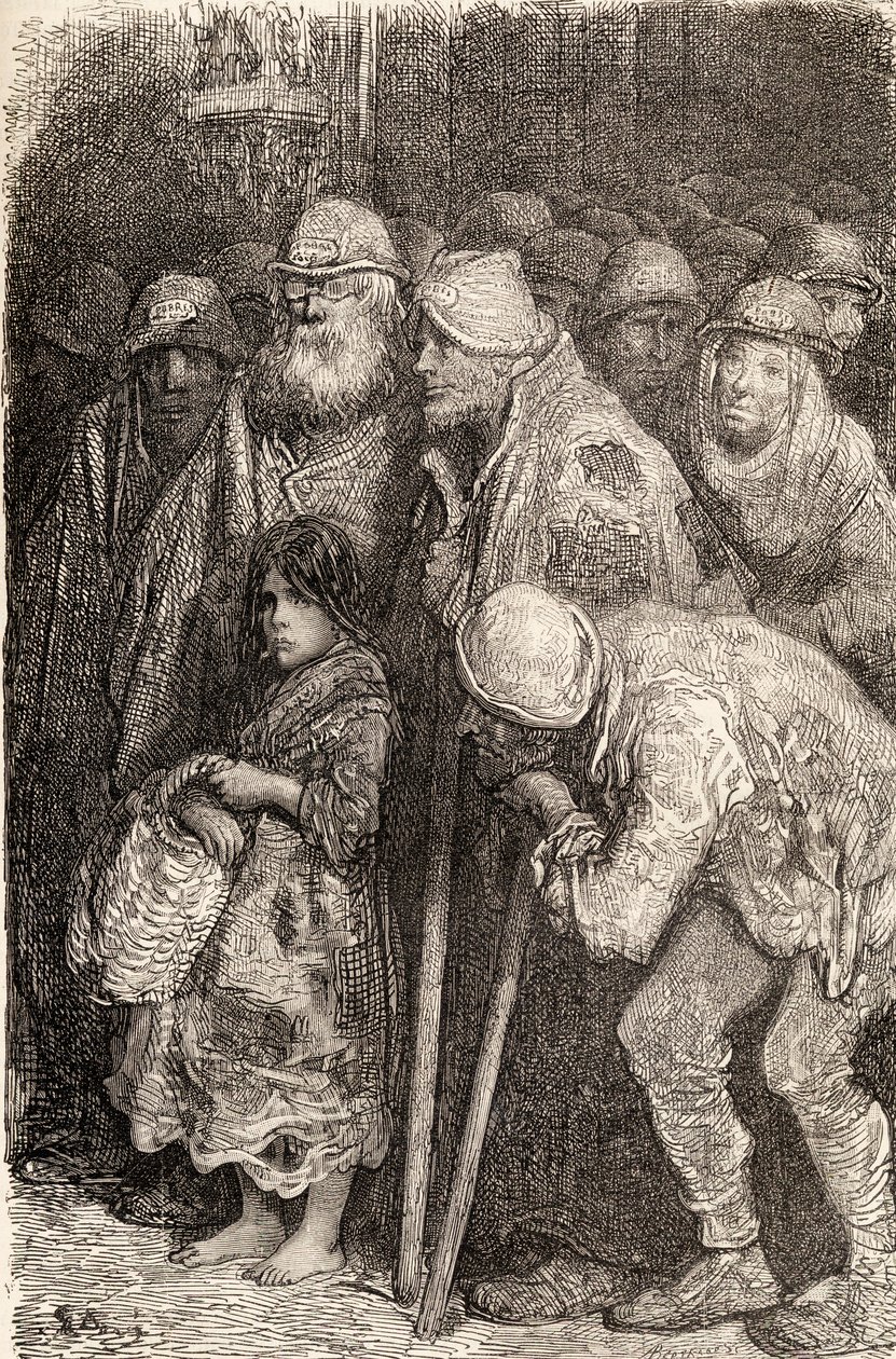 Mendigos españoles de Burgos, España en el siglo XIX, 1878 de Gustave Dore