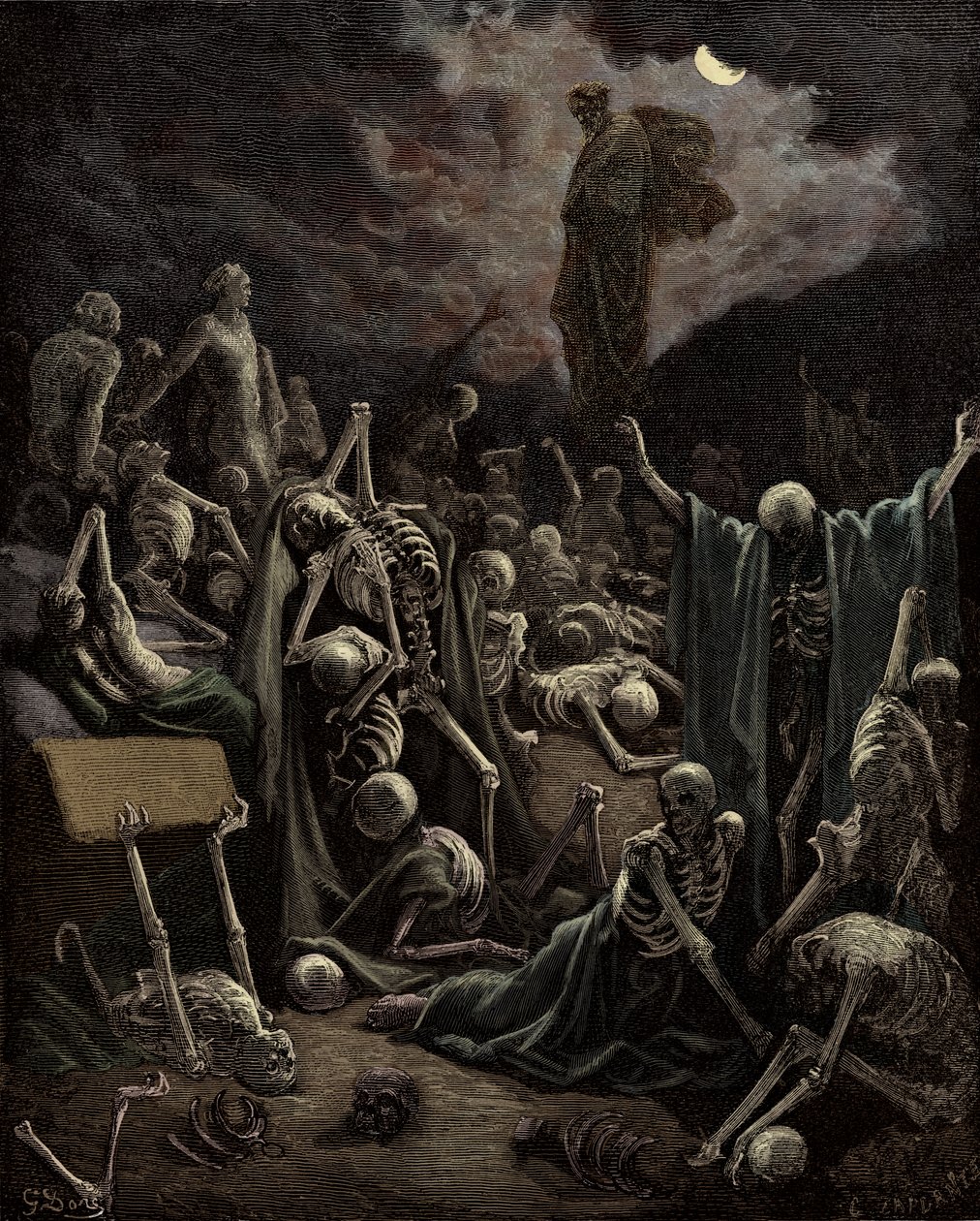 La visión de Ezequiel de Gustave Dore