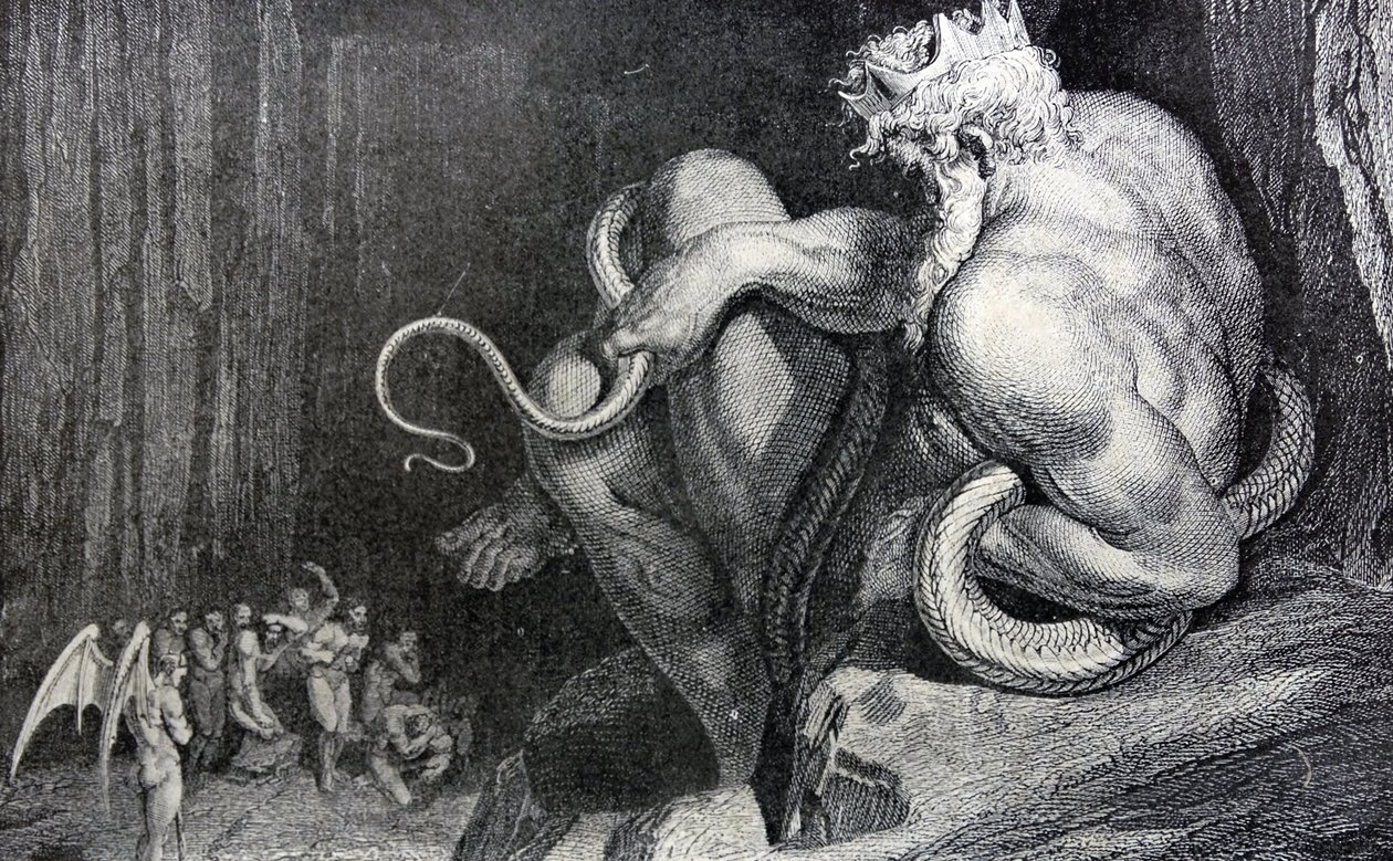Allí está Minos, 1862 de Gustave Dore