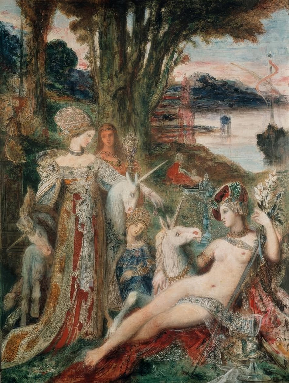 Los unicornios de Gustave Moreau