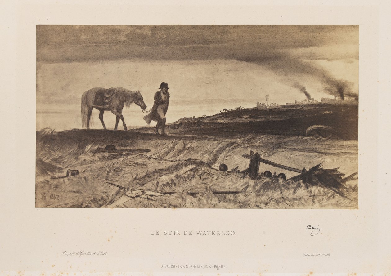 Gustave Brion - La noche de Waterloo de Gustave Brion