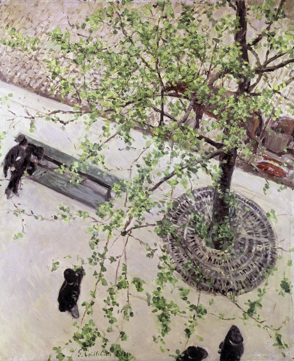 Bulevar visto desde arriba, 1880 de Gustave Caillebotte