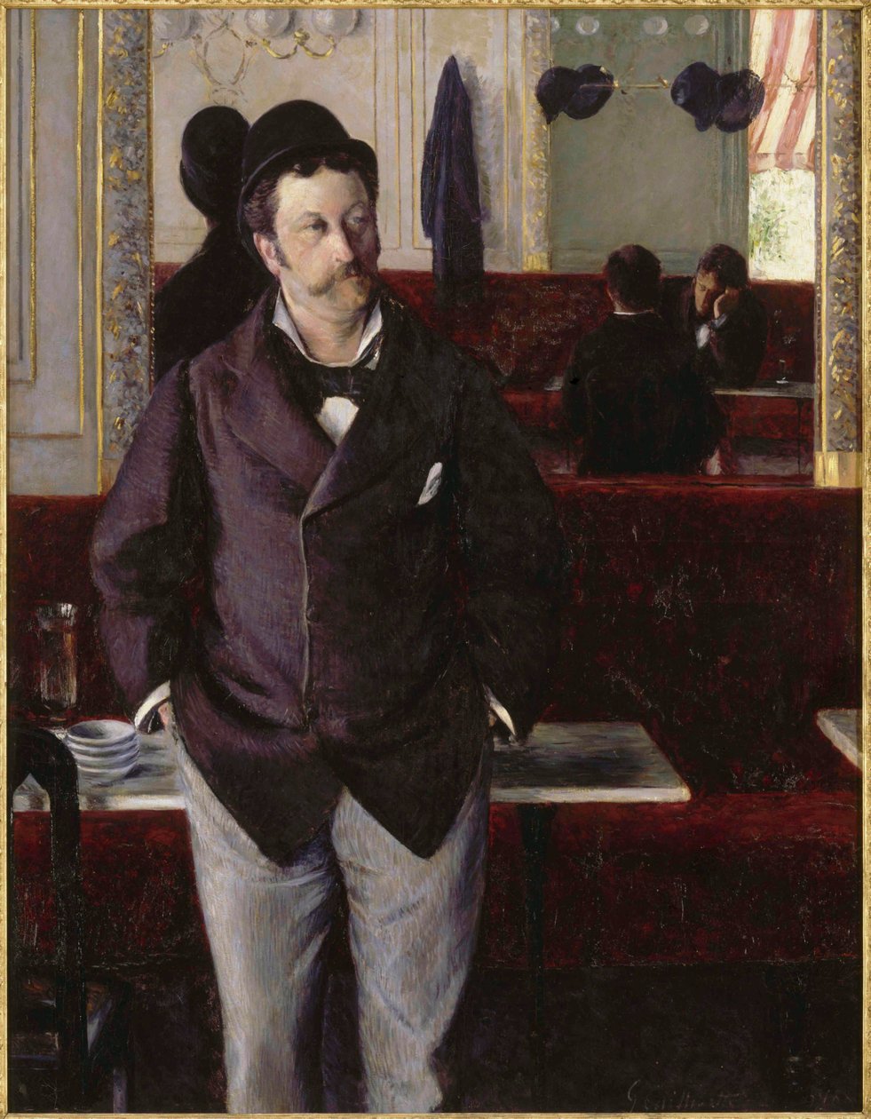 En un café, 1880 de Gustave Caillebotte