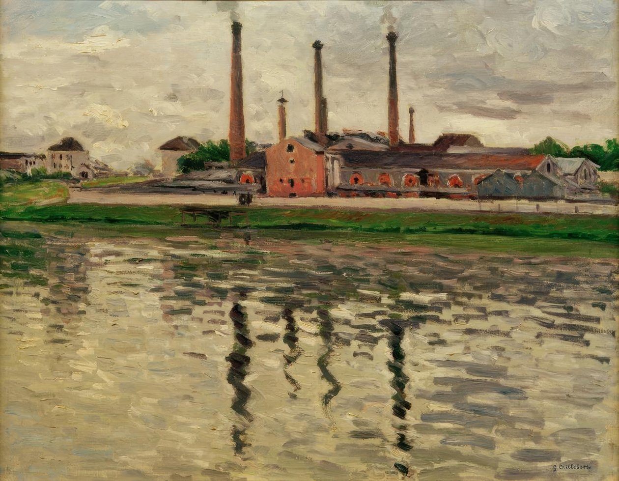 Fábricas en Argenteuil de Gustave Caillebotte