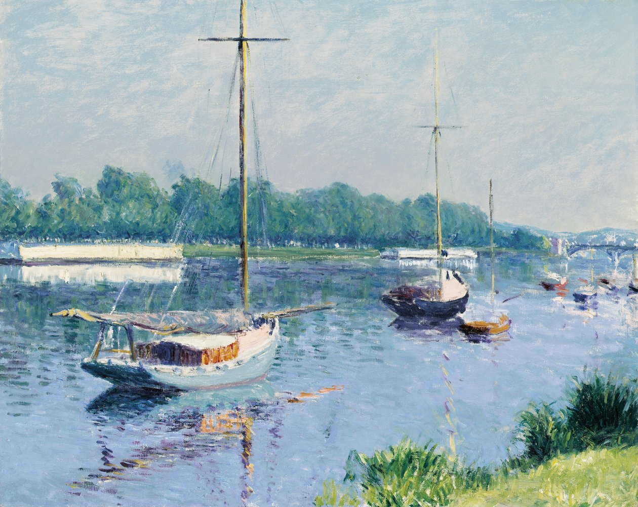 El estanque de Argenteuil de Gustave Caillebotte