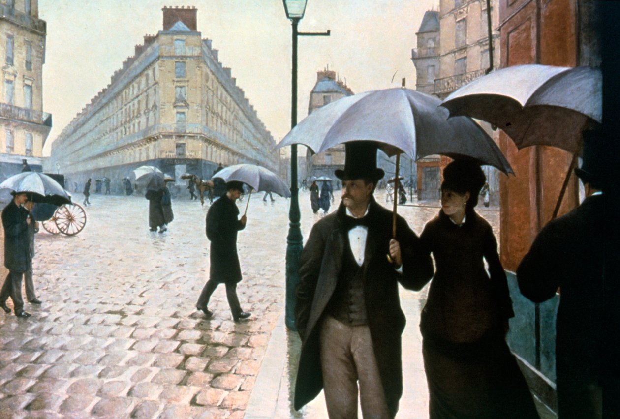 Calle de París en un Día Lluvioso de Gustave Caillebotte