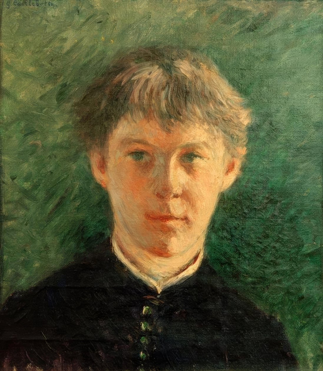 Retrato de un colegial de Gustave Caillebotte