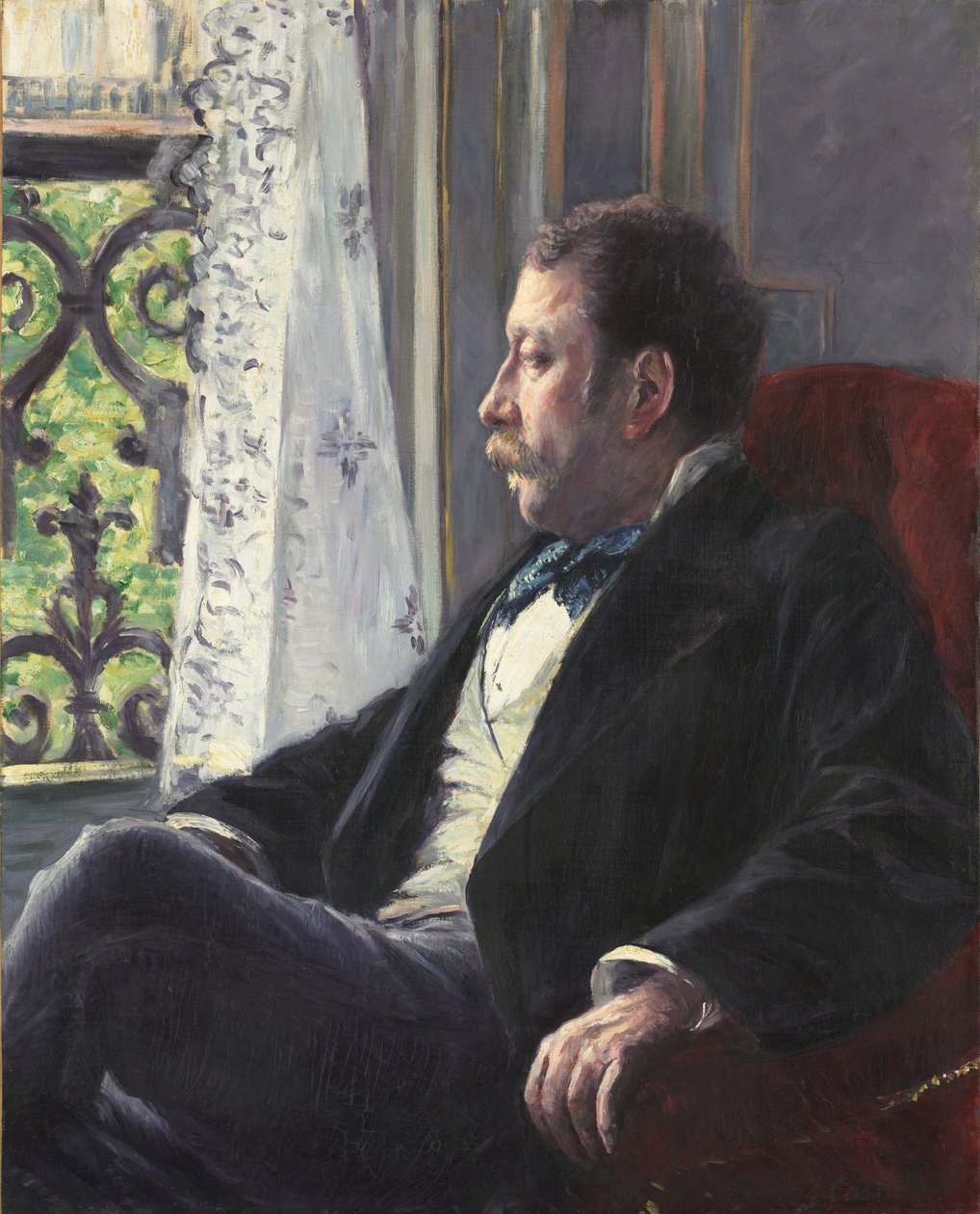 Retrato de un Hombre de Gustave Caillebotte