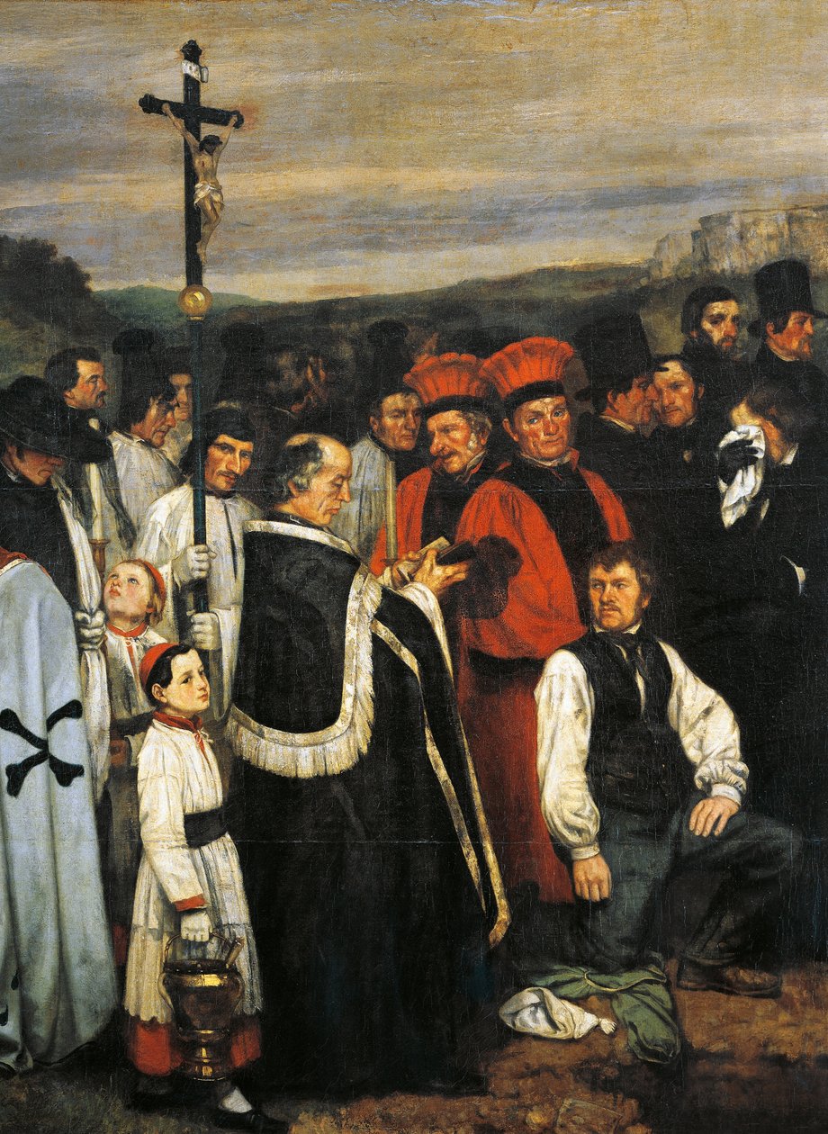Un entierro en Ornans de Gustave Courbet