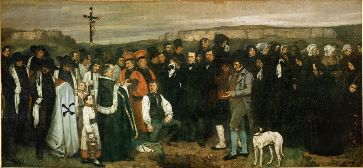 Un entierro en Ornans de Gustave Courbet