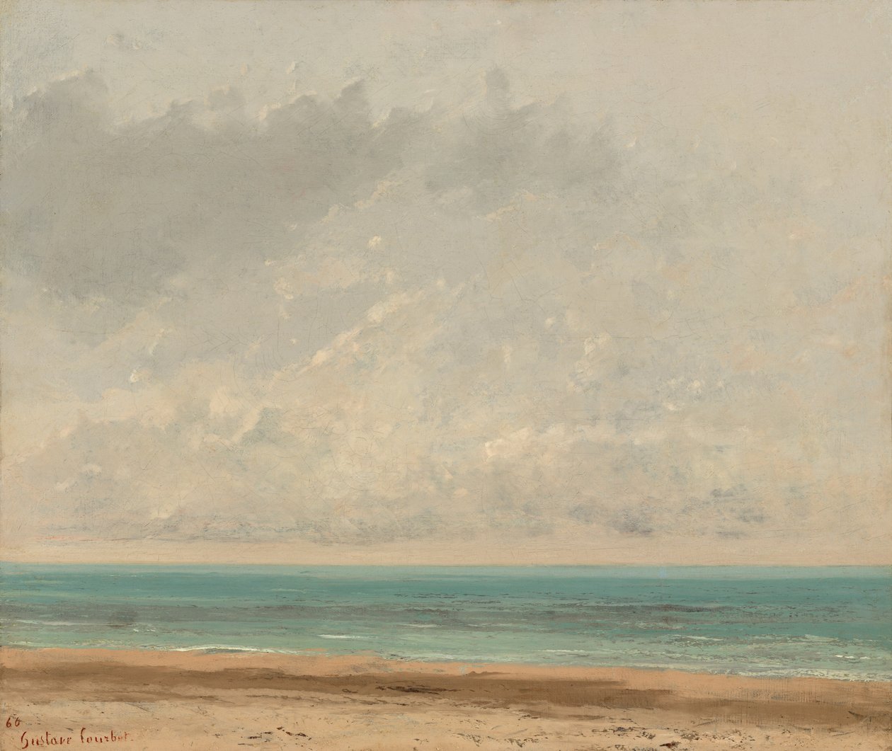 Mar en Calma de Gustave Courbet