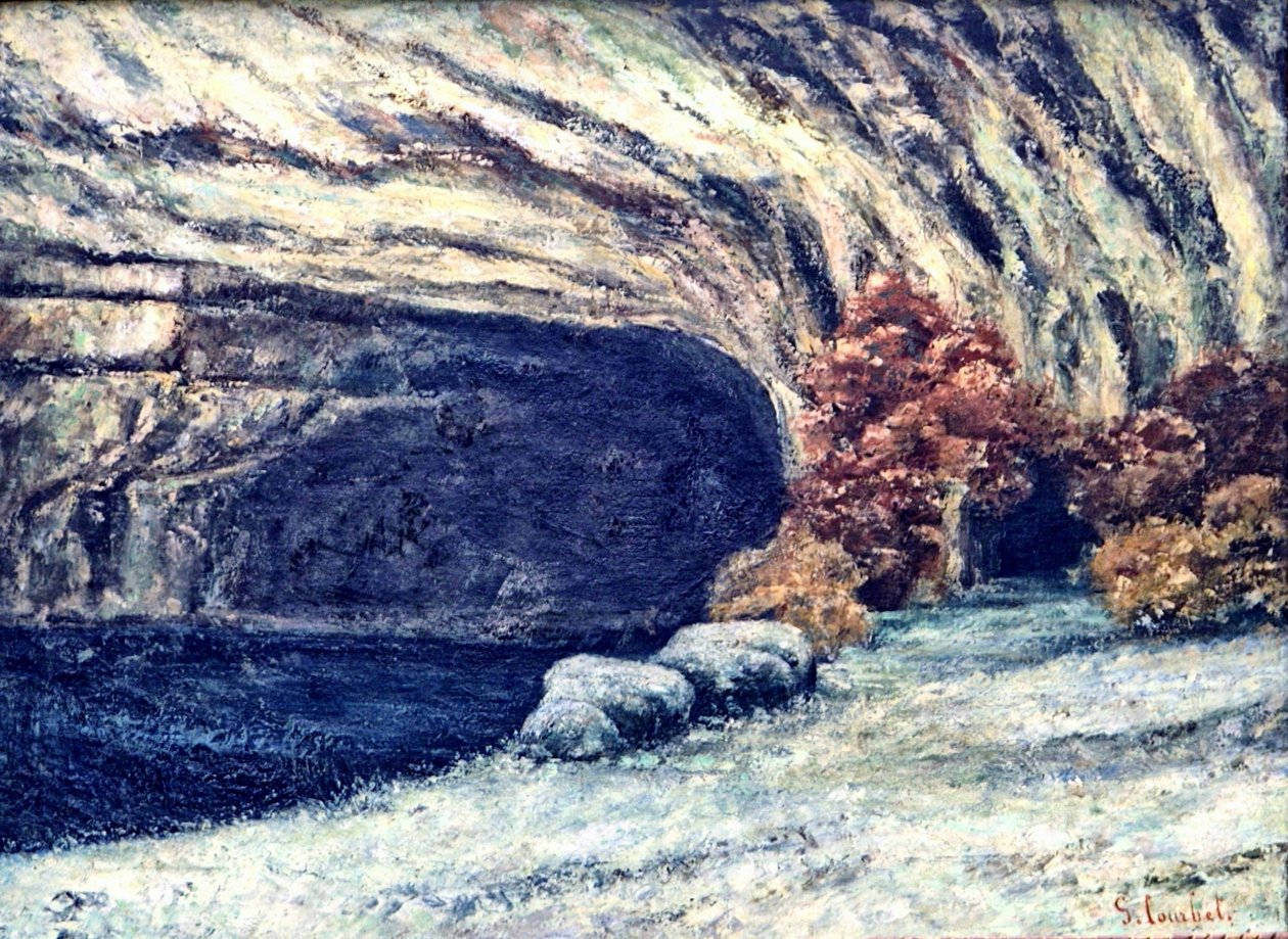 Cueva nevada de Loue de Gustave Courbet