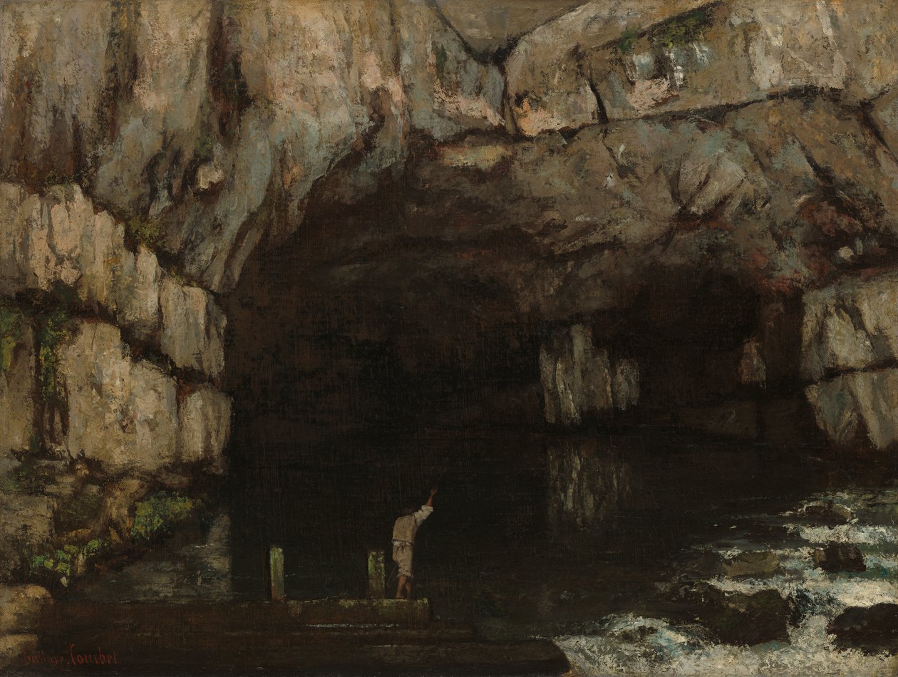 La cueva de la Loue, 1864 de Gustave Courbet
