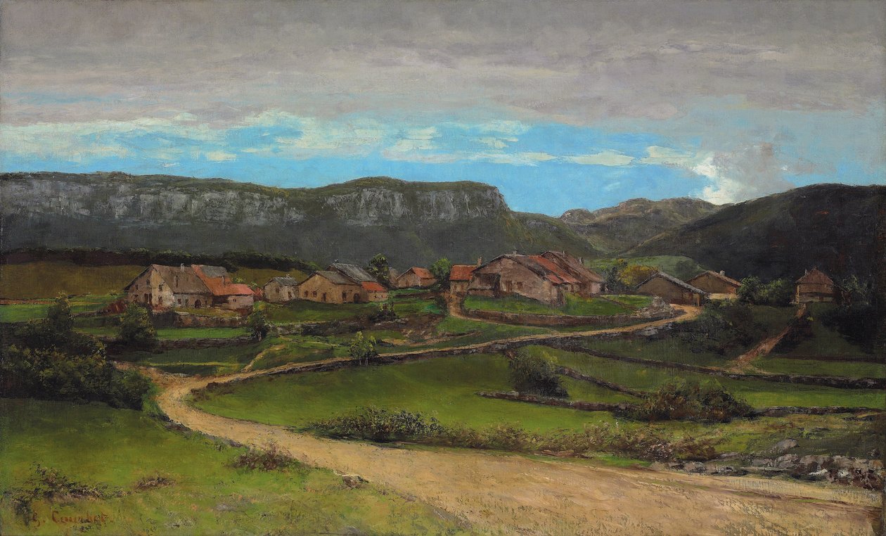 Paisaje cerca de Ornans, c.1865 de Gustave Courbet