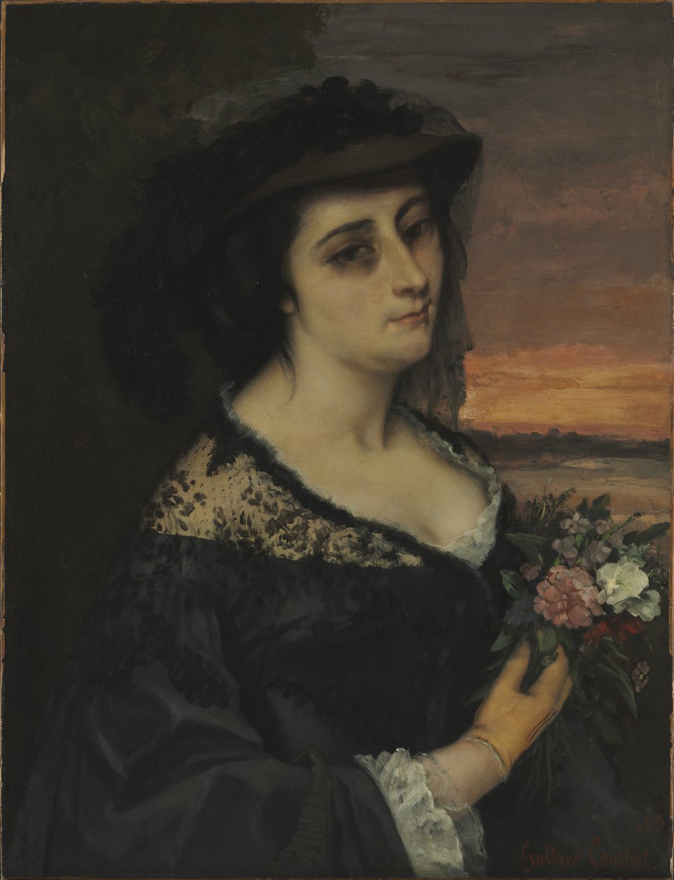 Sra. L... (Laure Borreau) de Gustave Courbet