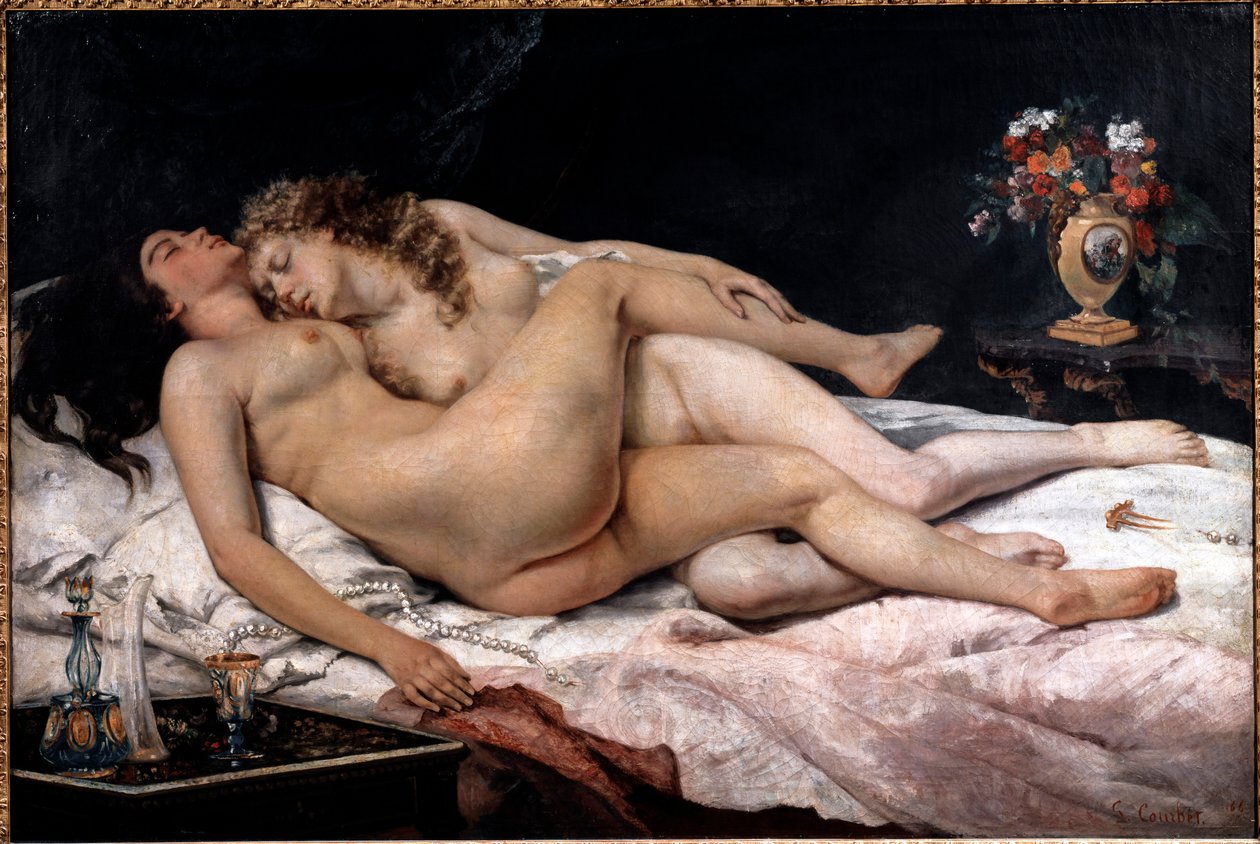 Durmiente o durmiente de Gustave Courbet