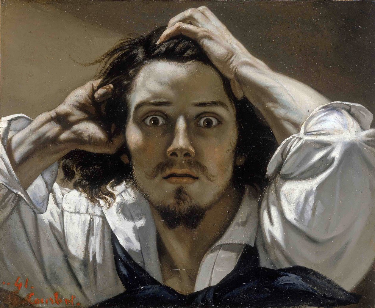 El hombre desesperado (Autorretrato) de Gustave Courbet