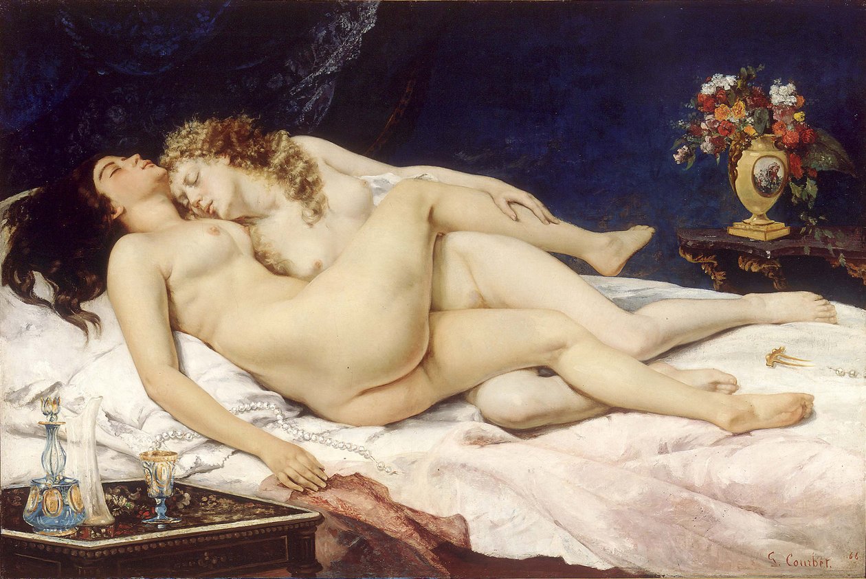 Los durmientes (Le Sommeil) de Gustave Courbet