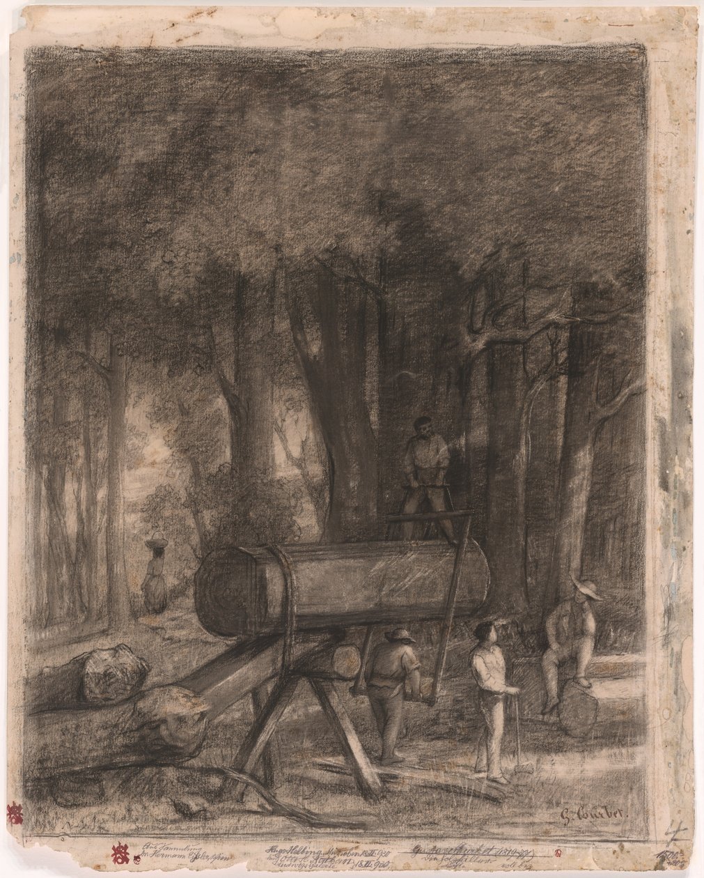 Los leñadores de Gustave Courbet
