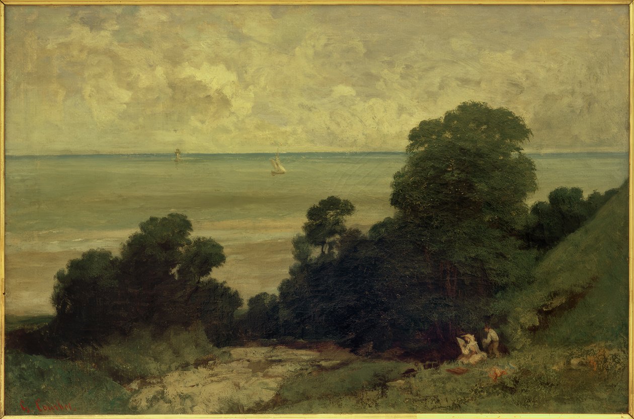 Vista tomada en Honfleur de Gustave Courbet