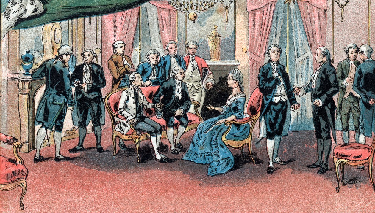 Salón de Suzanne Curchod de Gustave Demoulin