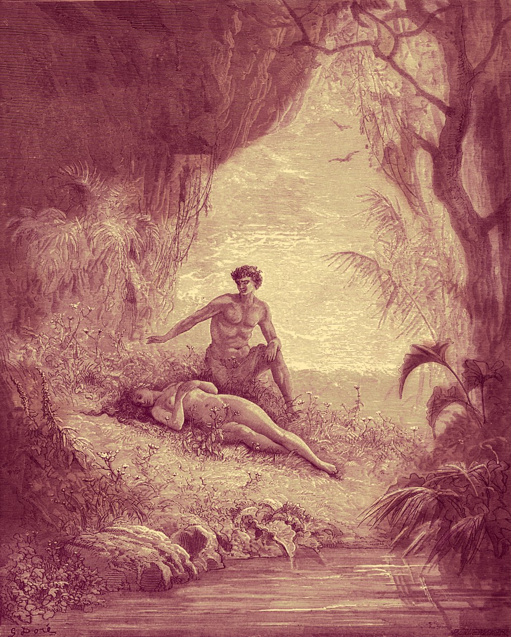 Adán y Eva - Biblia de Gustave Dore