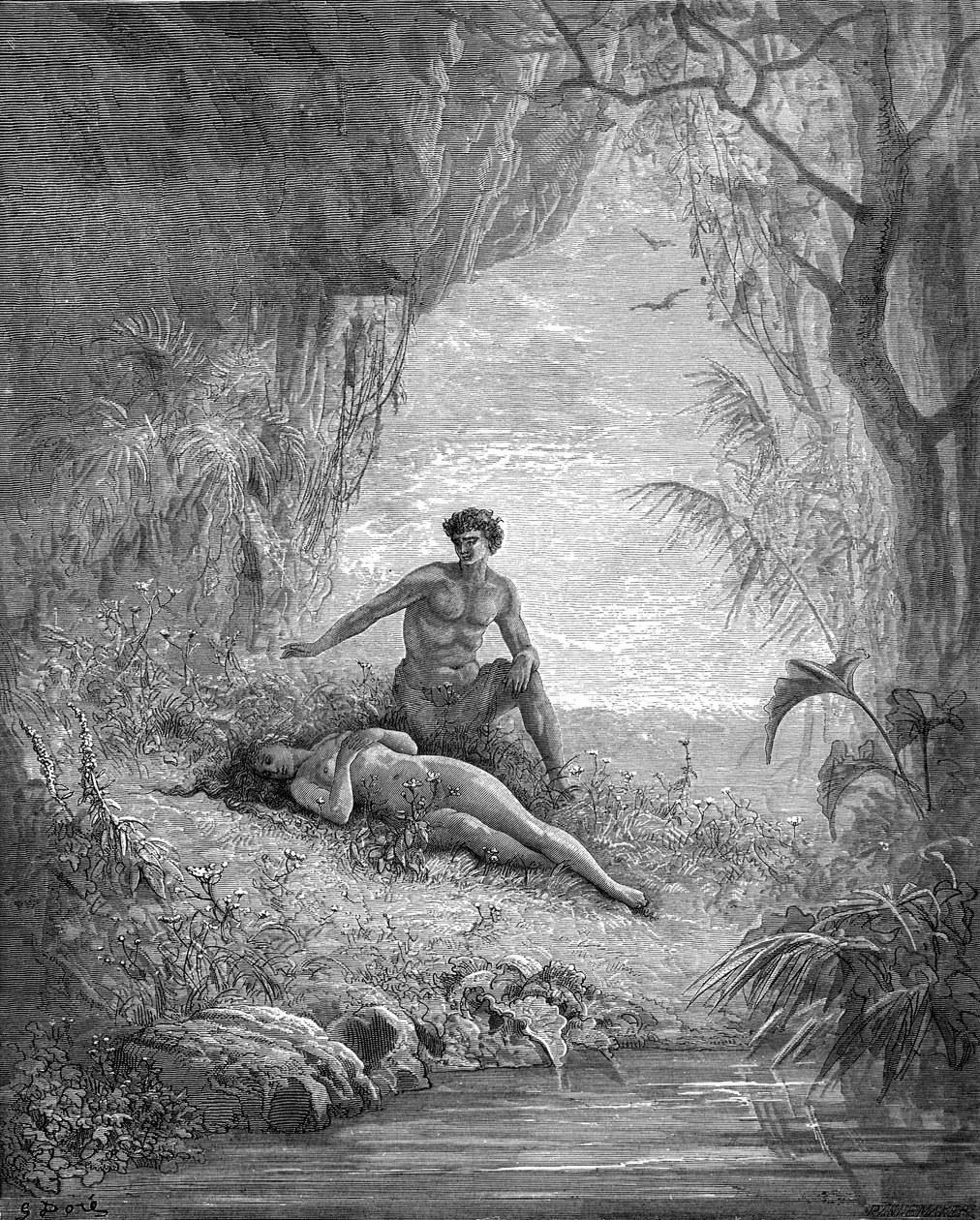 Adán y Eva - Biblia de Gustave Dore