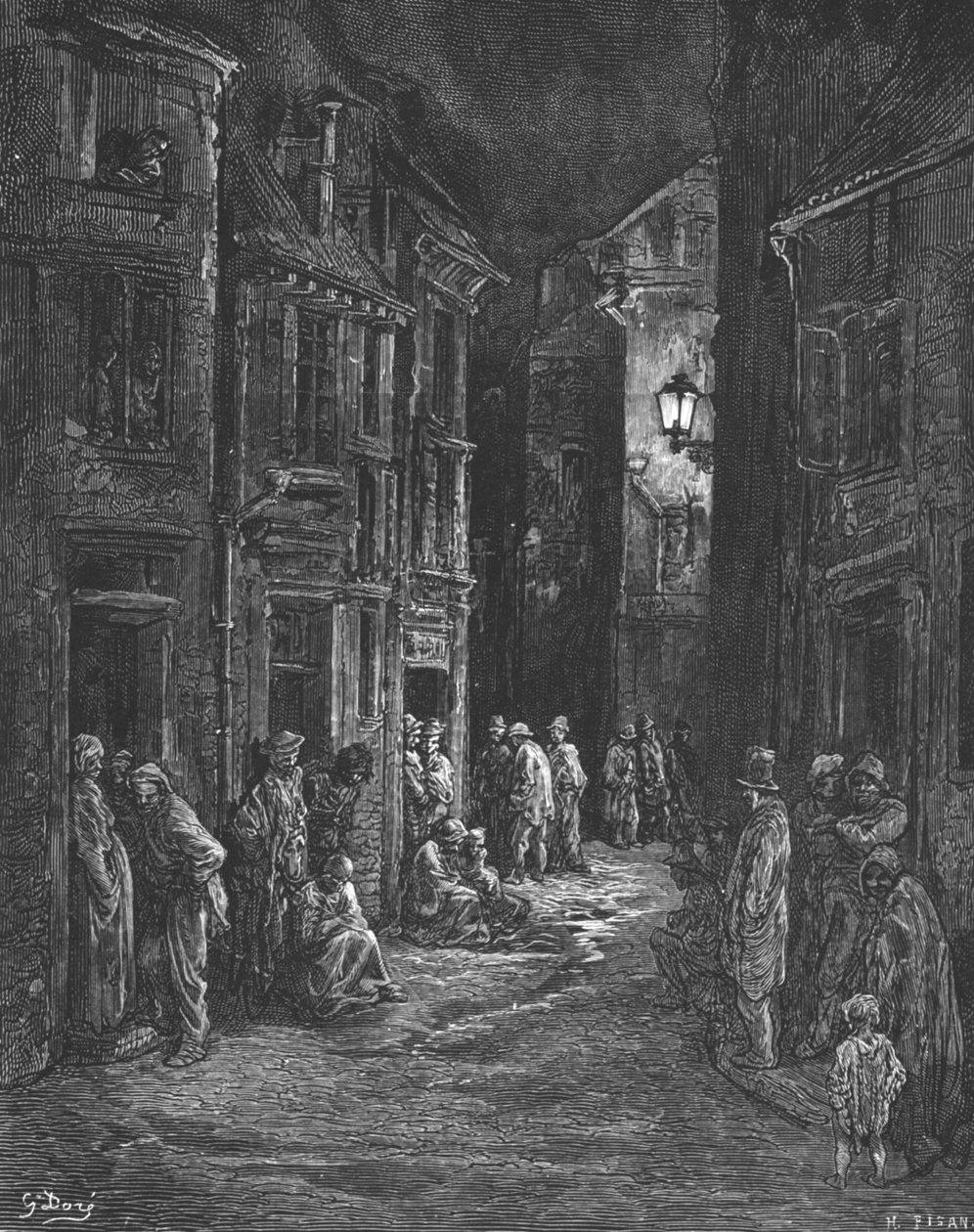 Bluegate Fields, 1872 de Gustave Dore