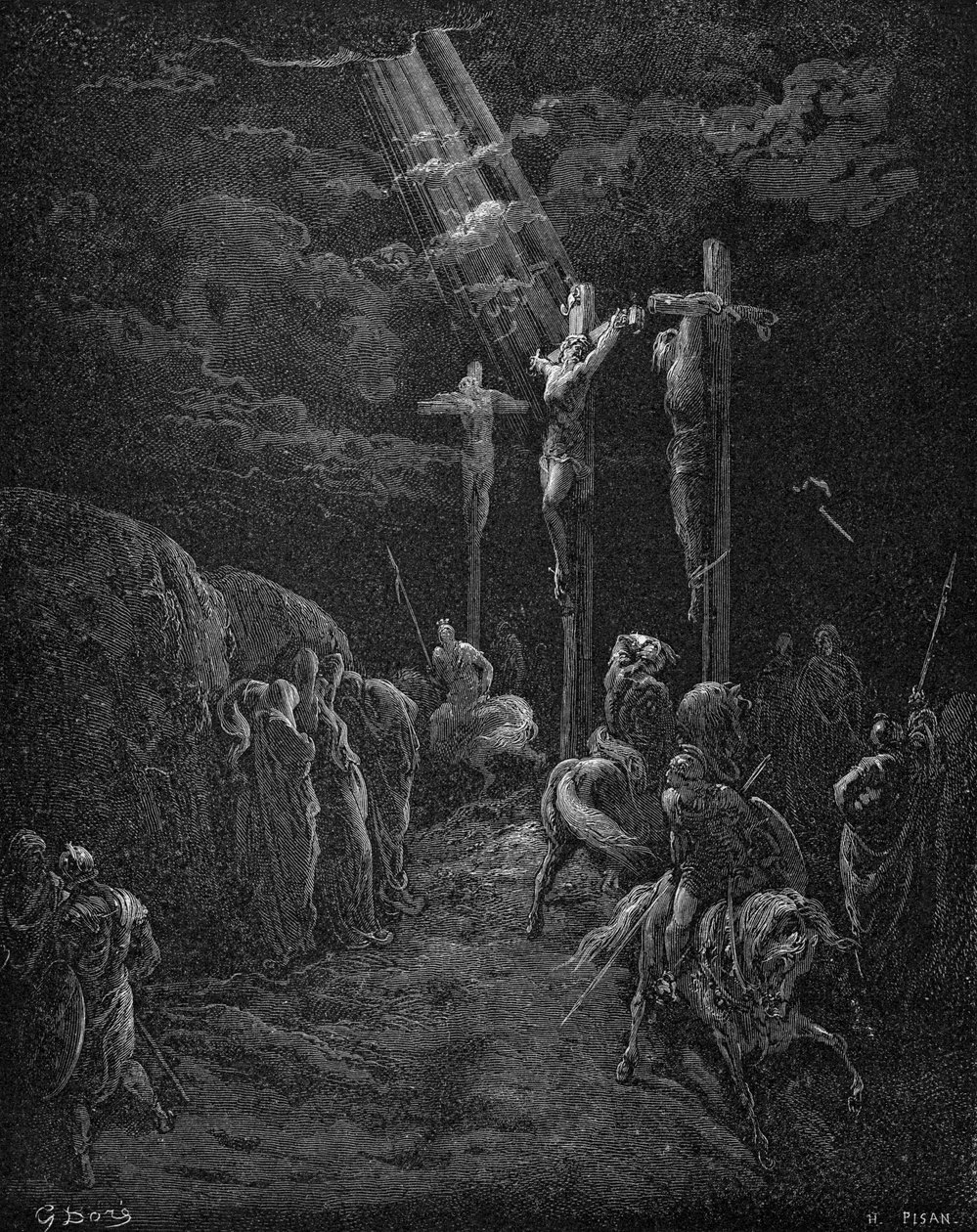 Crucifixión de Jesús de Gustave Dore