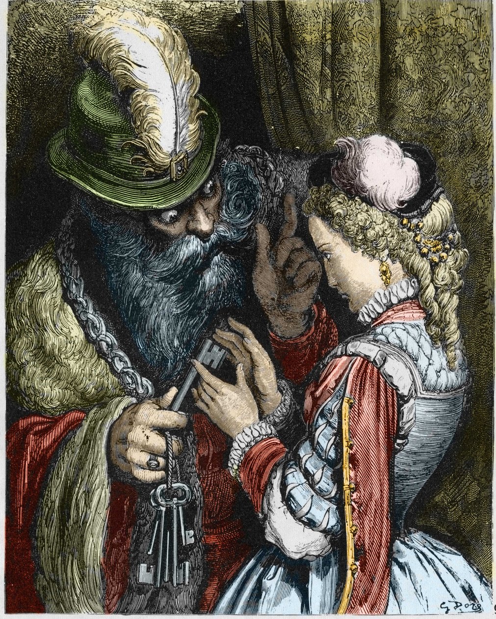Ilustración para “Barba Azul” de Gustave Dore