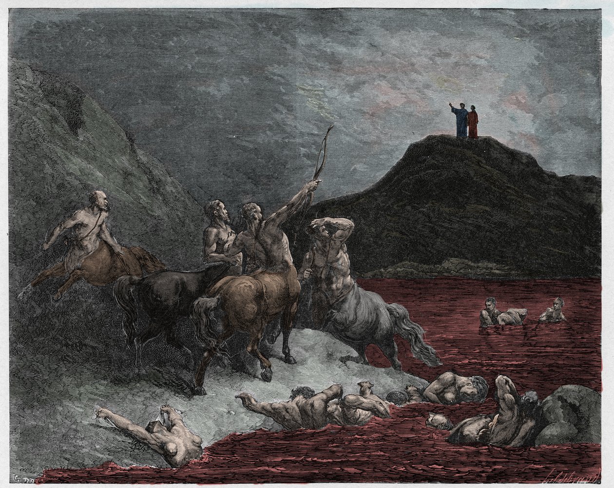 Infierno, Canto 12: Neso de Gustave Dore