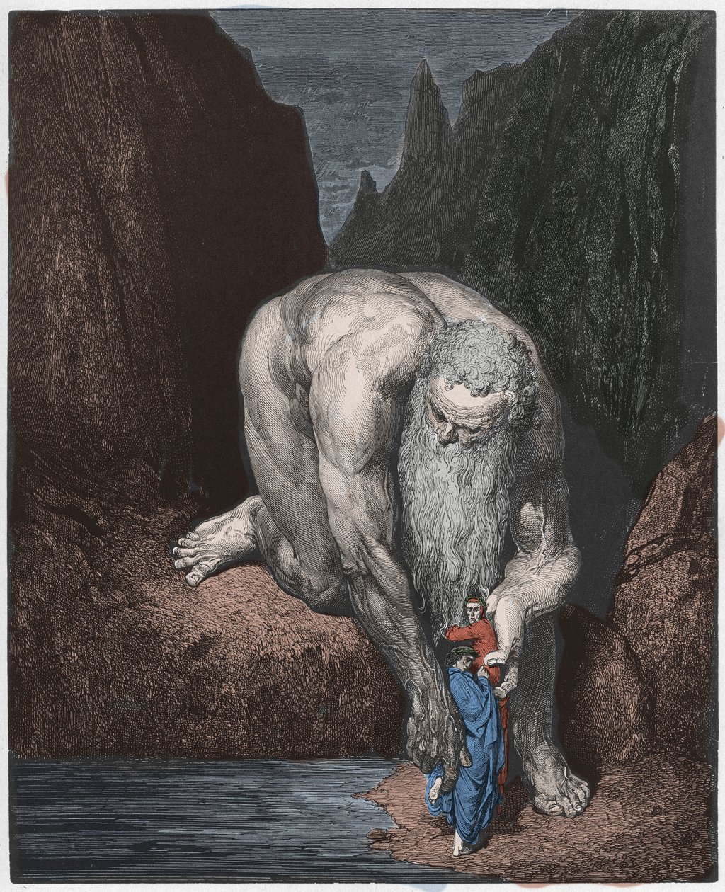 Infierno, Canto 31: El gigante Anteo de Gustave Dore