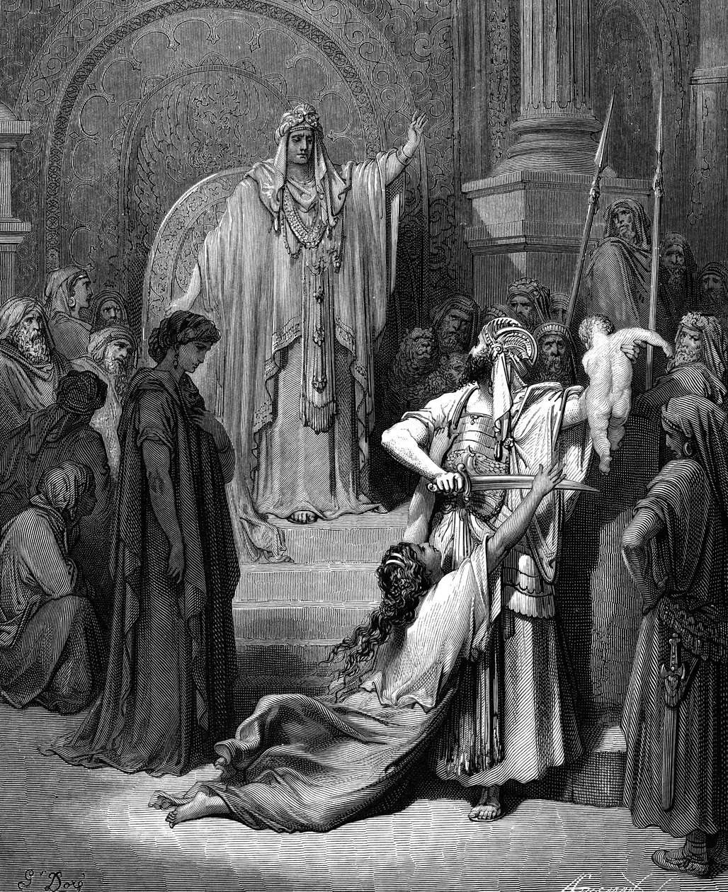 Juicio de Salomón, 1866 de Gustave Dore