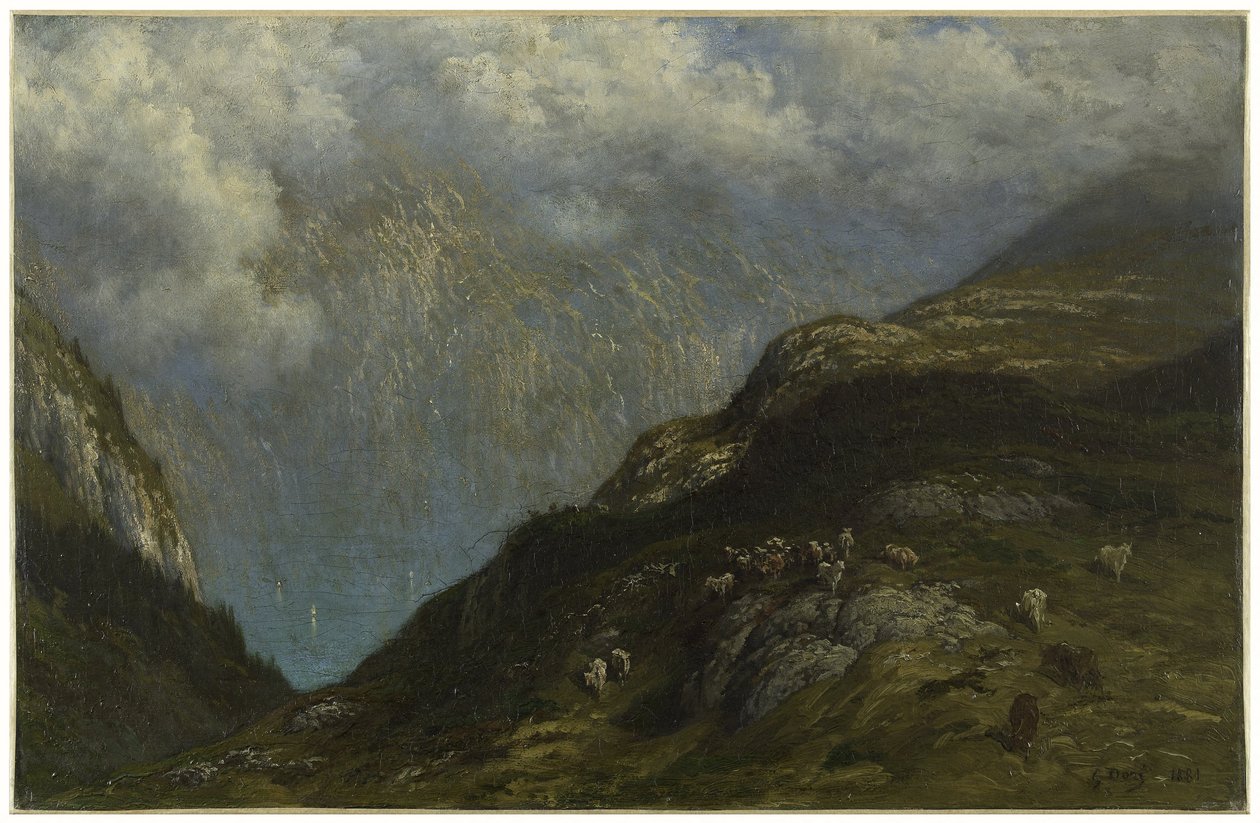 Paisaje de montaña de Gustave Dore