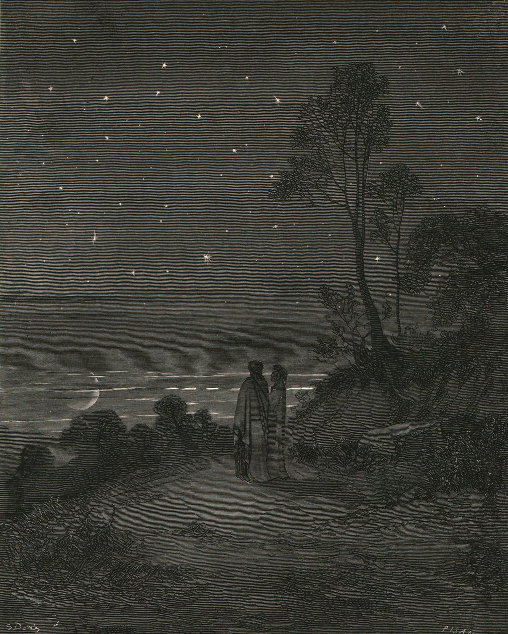 Ahora el día se iba, c1890 de Gustave Dore