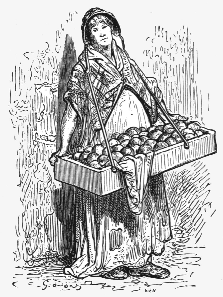 Mujeres naranjeras de Gustave Dore
