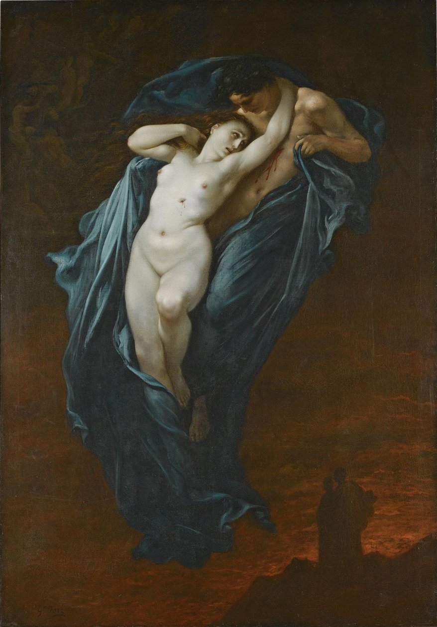 Paolo y Francesca de Gustave Dore
