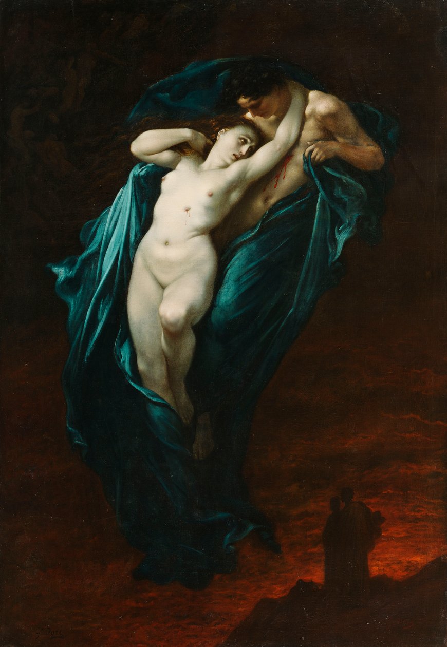 Paolo y Francesca da Rimini, 1863 de Gustave Dore