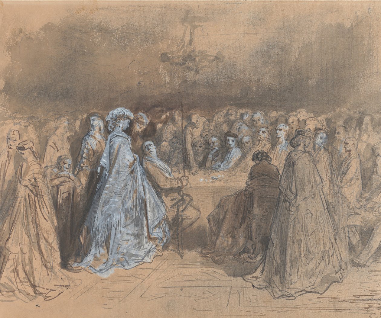 Pauline Viardot jugando en Baden-Baden, 1862 de Gustave Dore
