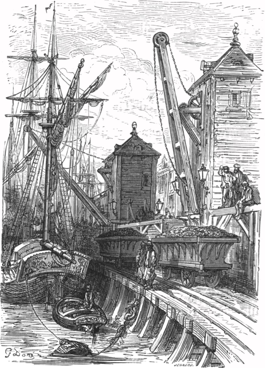 Muelle de álamos de Gustave Dore