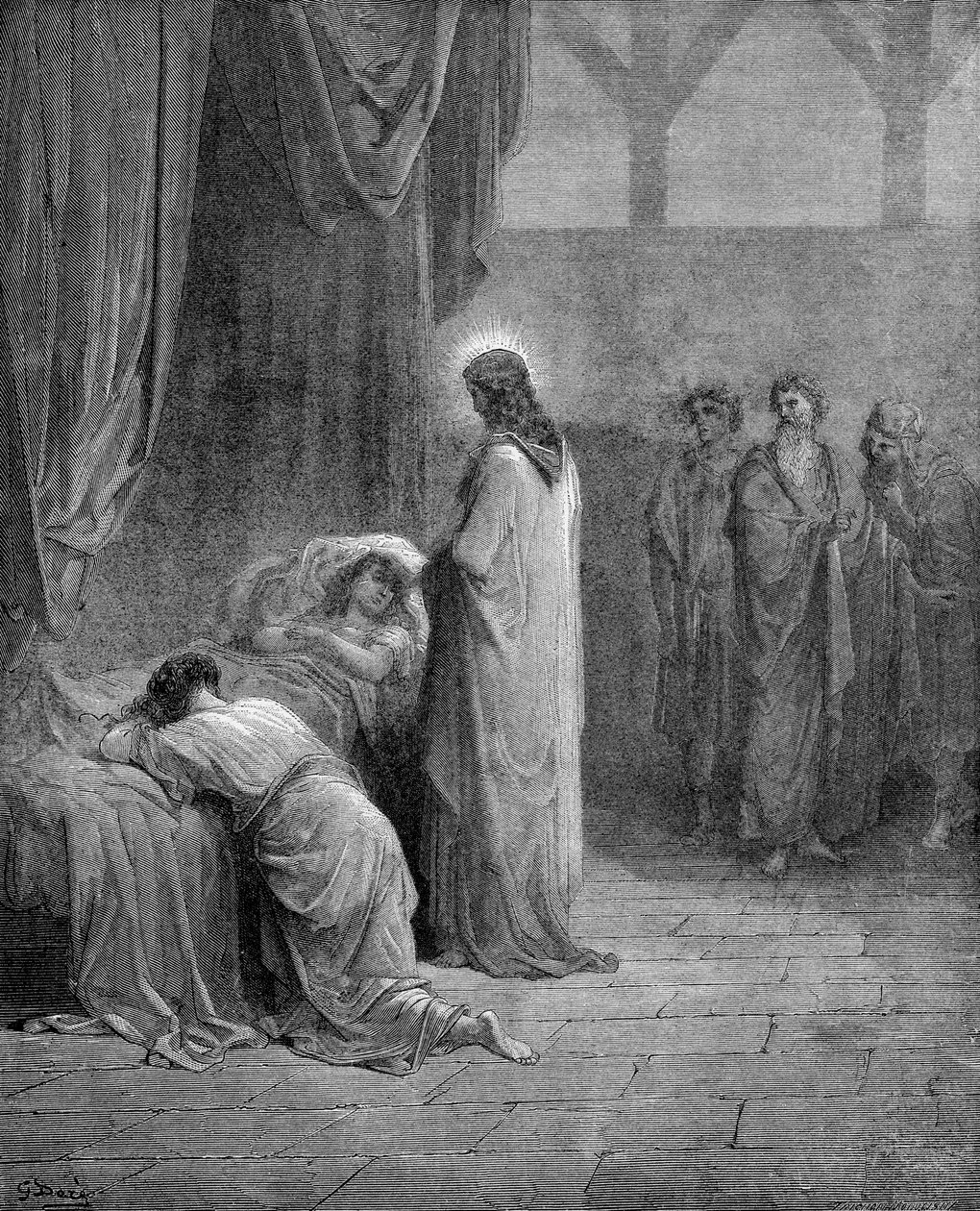 Resurrección de la hija de Jairo de Gustave Dore