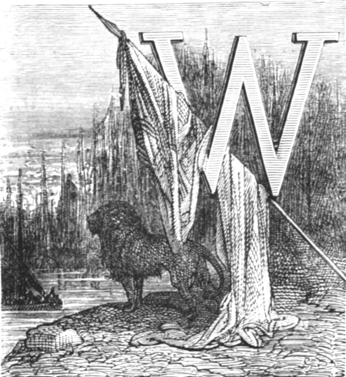 El león británico de Gustave Dore