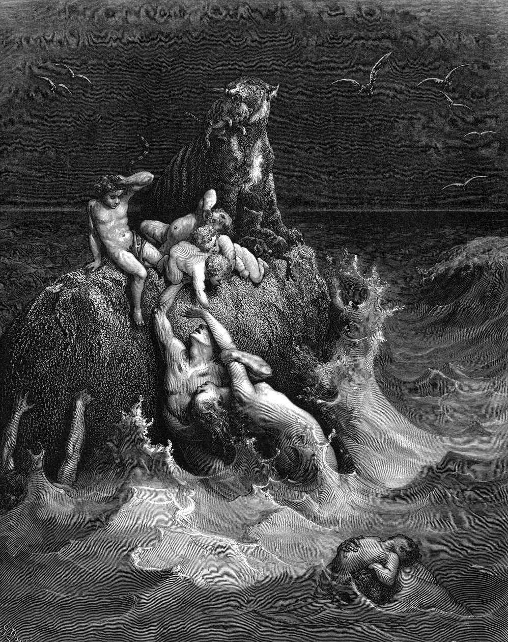 El diluvio de Gustave Dore