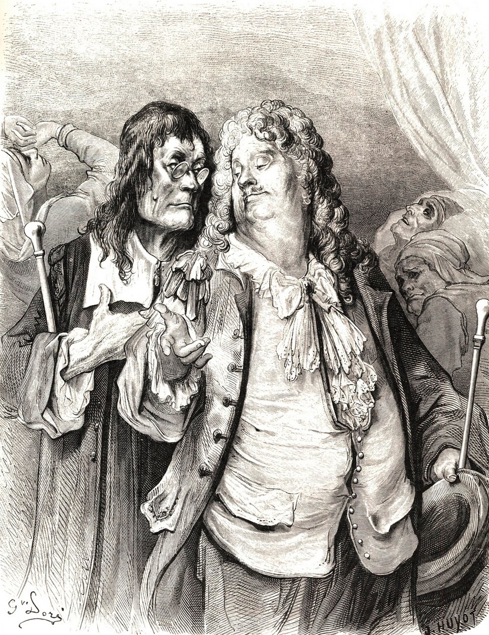 Los doctores, siglo XIX de Gustave Dore
