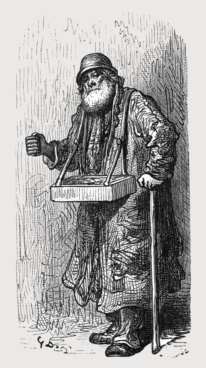 El vendedor de fósforos, 1872 de Gustave Dore