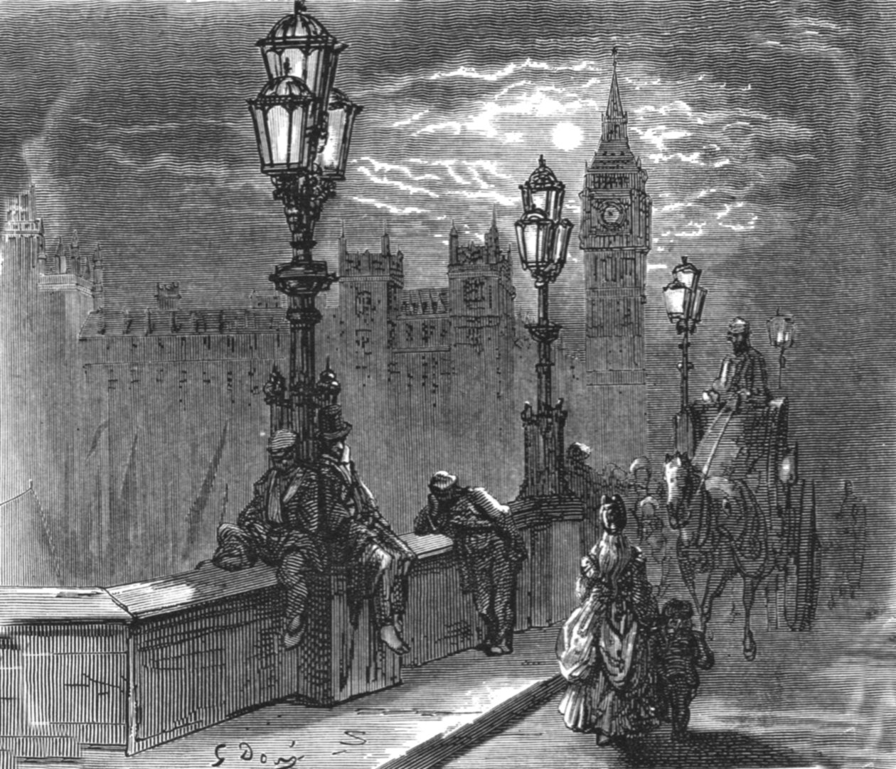 Victoria Embankment, 1872 de Gustave Dore