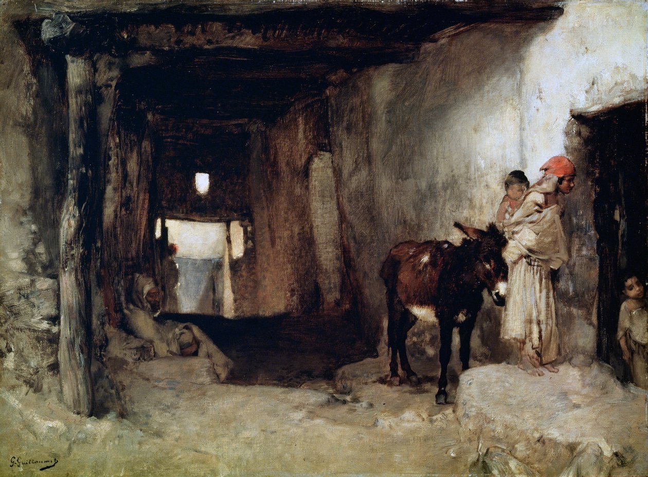 Una Casa en el Sahara, 1880s de Gustave Guillaumet