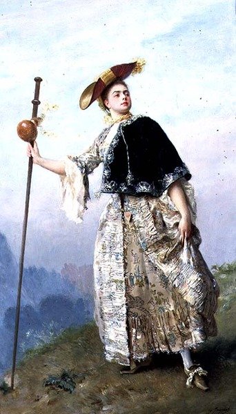 La mujer a la moda de Gustave Jacquet