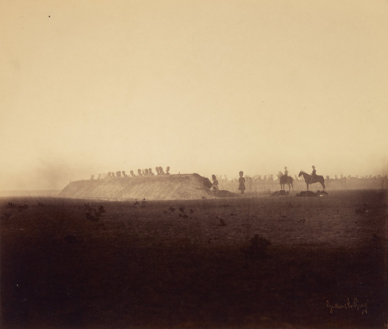 Maniobras de caballería, 3 de octubre de Gustave Le Gray
